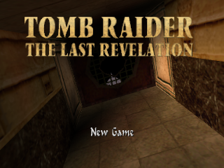 Tomb Raider IV: The Last Revelation title screen for Playstation